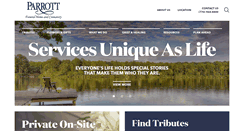 Desktop Screenshot of parrottfuneralhome.com